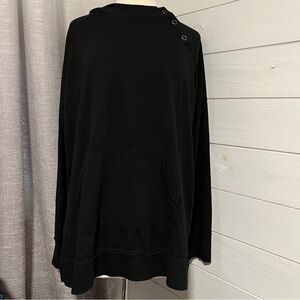 Maurices Elegant Black Hooded Shirt